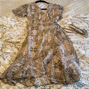 Size small snakeskin print dress